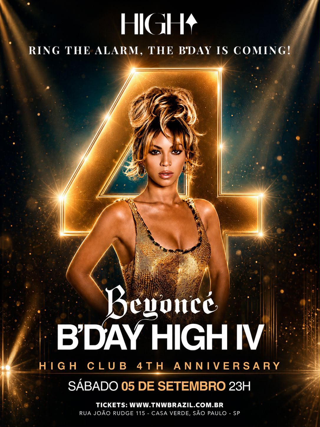 Flyer B'Day High IV — High Club